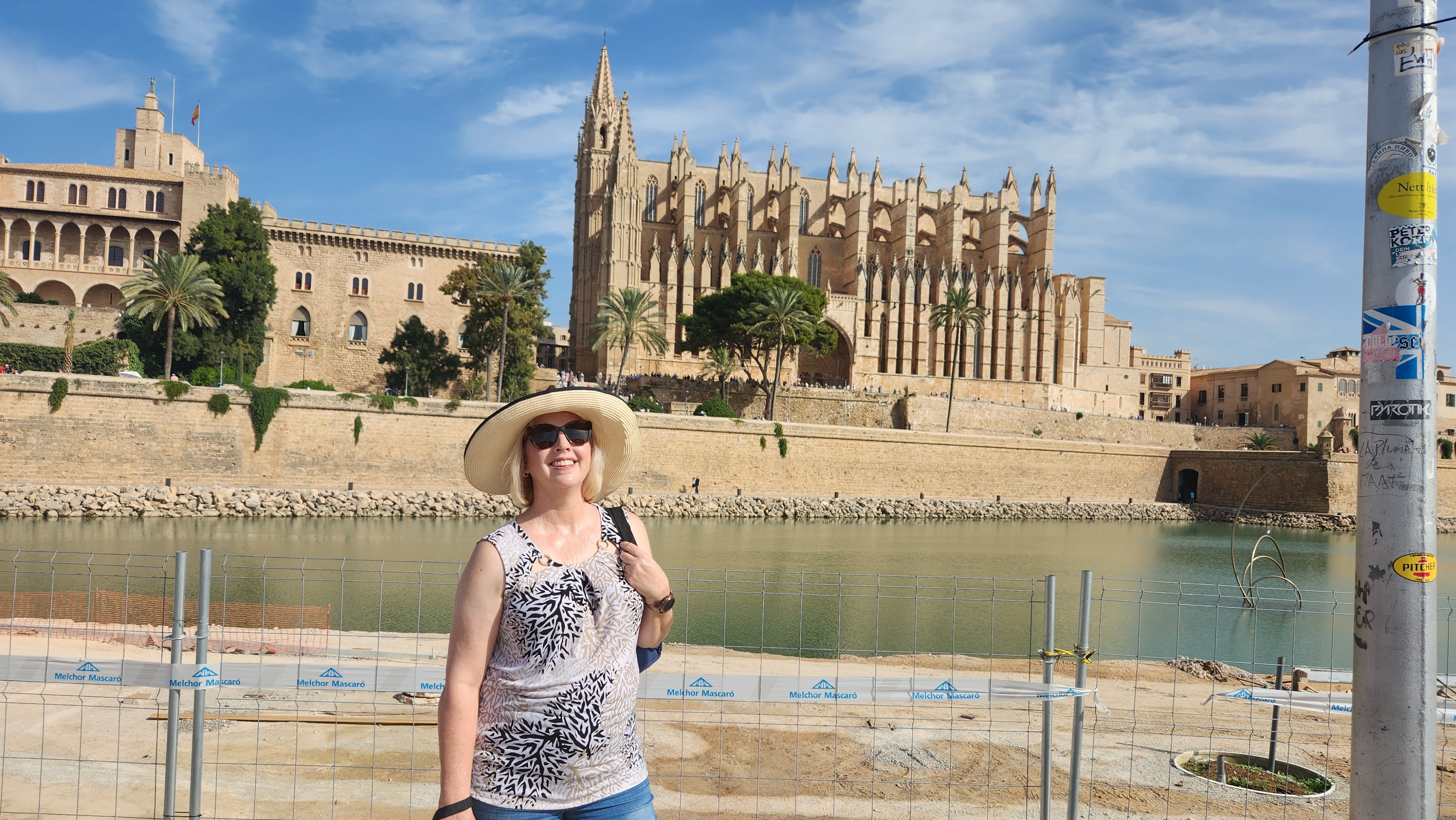 Suzanne Klasen visiting Palma Mallorca during a Mediterranean cruise