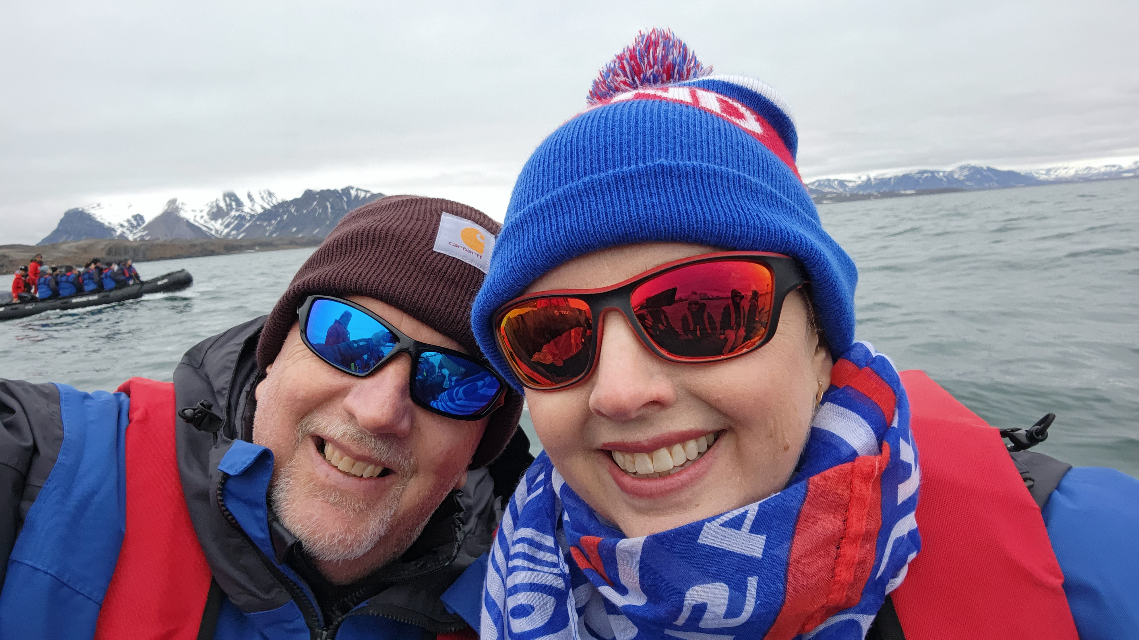 Suzanne and Steve during their 2023 Svalbard expedition