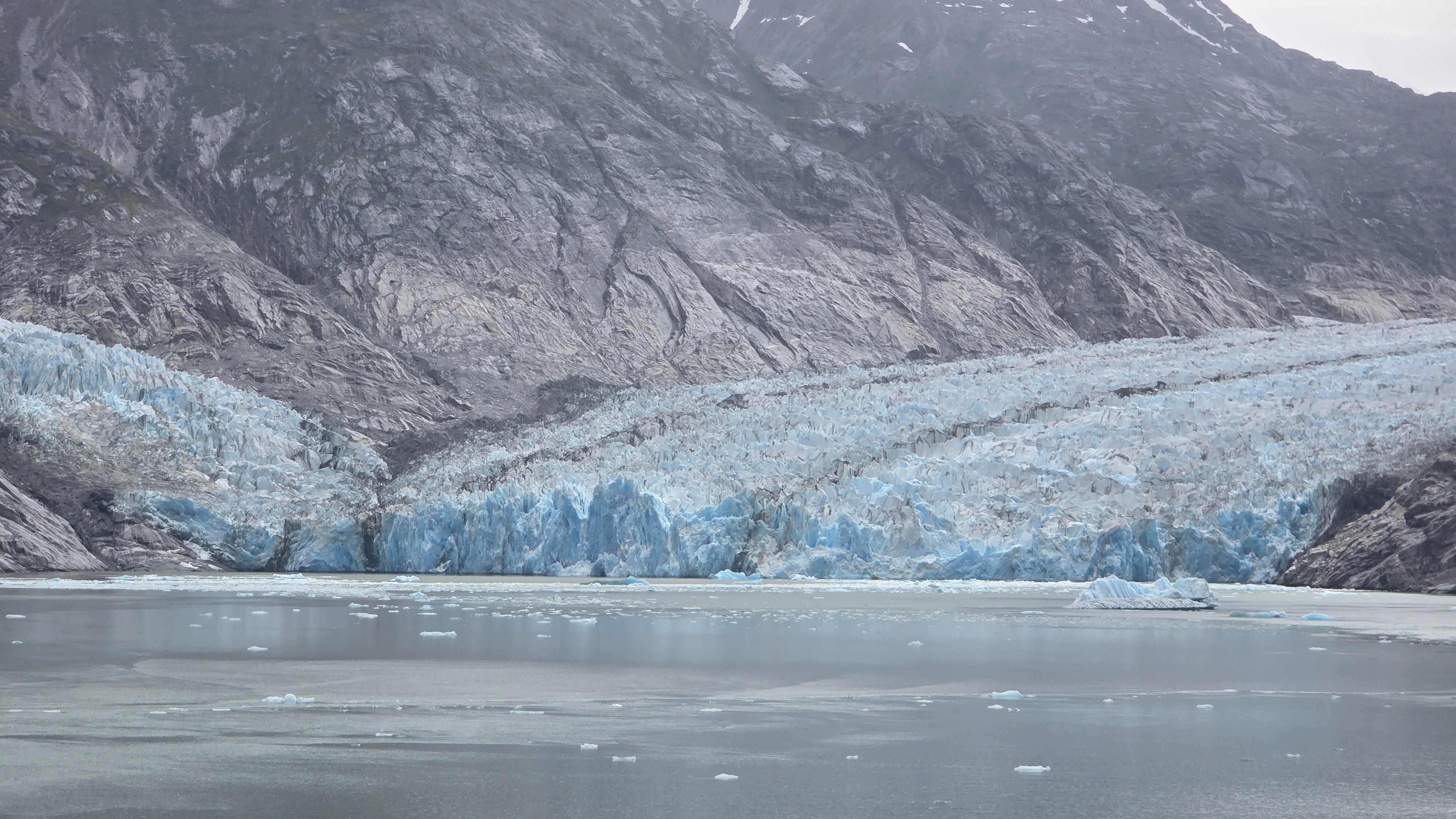 Blue tidewater glacier in Alaska
