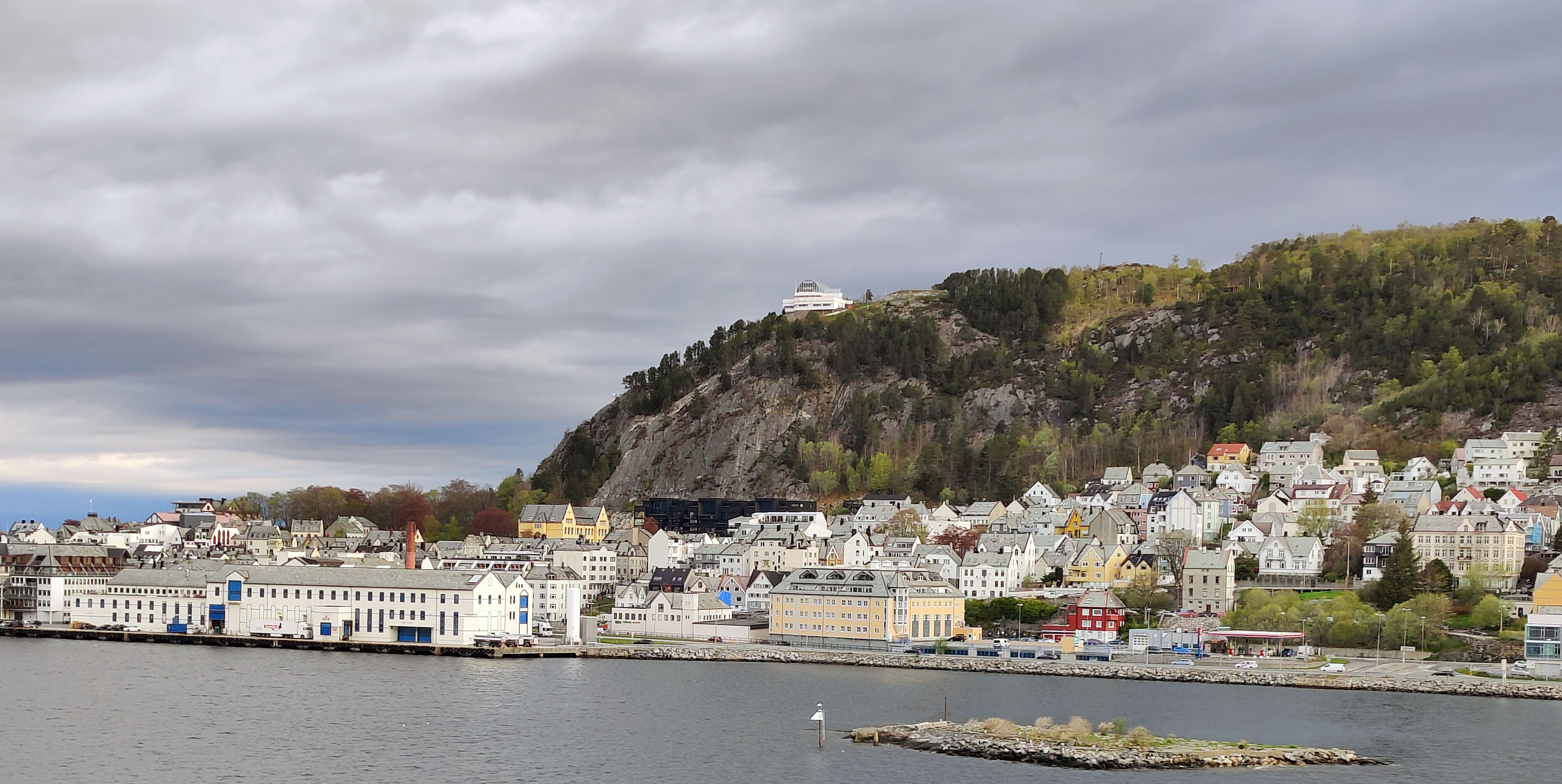 Coastal village and dramatic scenery in Norway