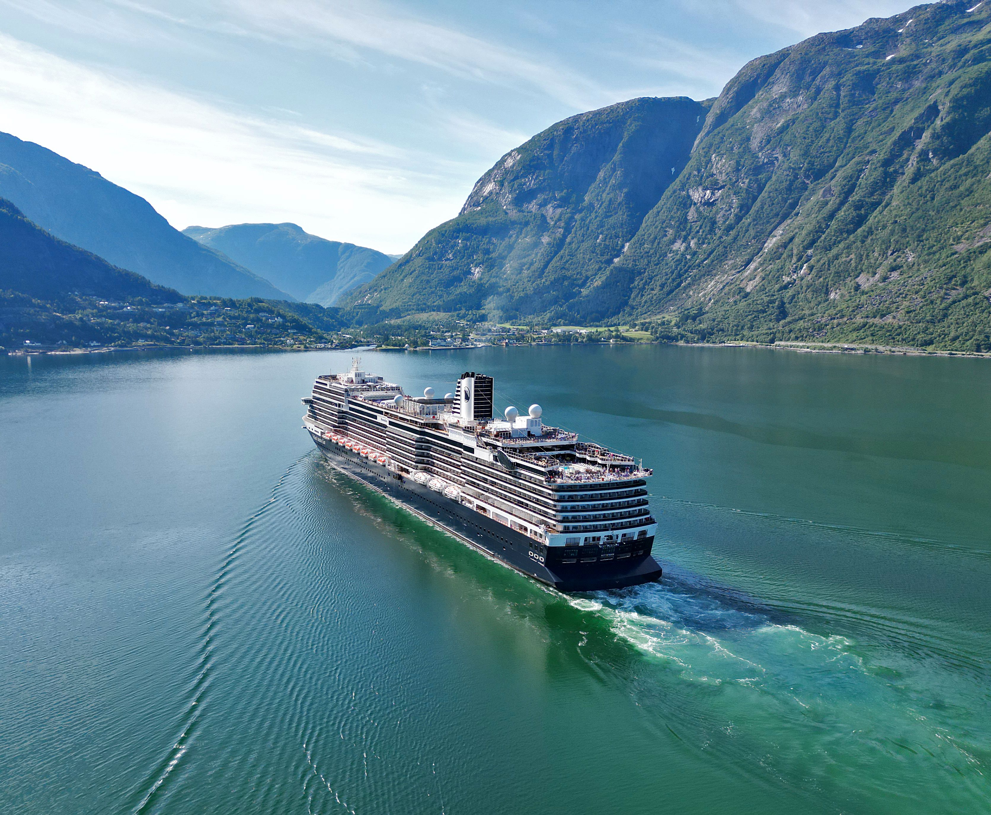 Holland America Line Rotterdam sailing in Norway