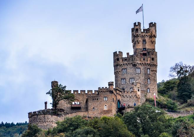 Castle overlooking the Rhine River