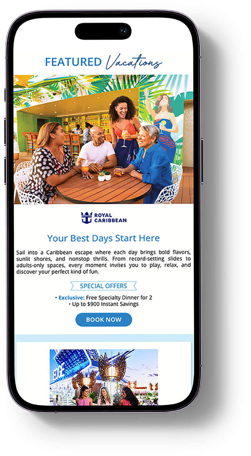 Mobile Phone with Email Newsletter Example